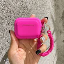 Bunter Streifen Silikon-Feder-Seil Schutzhülle kompatibel mit Apple Bluetooth Ohrhörern Airpods Bluetooth Ohrhörer Schutzhülle, kratzfeste und anti-sturz Schutzhülle.