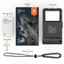 1pc Waterproof Phone Protective Case, Suitable For Diving And Swimming Waterproof Bag - Blue - View 6