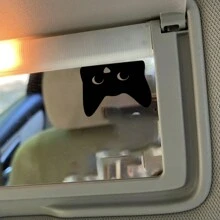 Peeking Cat Mini Decal, Cat Peeking Decal, Car Decals,Rearview Mirror Decal, Mini Decal, Tiny Decal, Indoor/Outdoor Vinyl Decal Sticker - one-size - View 5