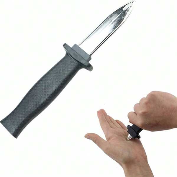 1/2/5 Piezas Cuchillo retráctil de juguete, Cuchillo de truco de magia que desaparece, Juguete de broma, Cuchillo de plástico de magia, Regalos para fiesta de cumpleaños, Rellenos para bolsas de regalo, Juguetes para bolsas de fiesta, Cuchillo de broma