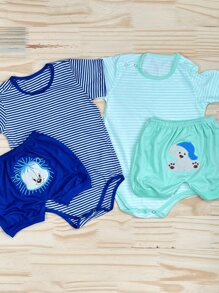 Baby Girls Tops - 藍色 - 查看 2