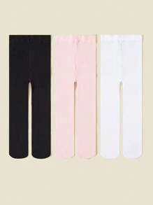 3 件装 女婴天鹅绒紧身裤，春秋款 - 彩色 - 查看 2