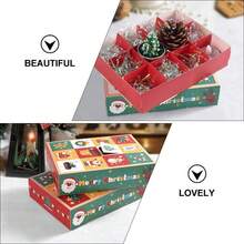 5/10pcs Christmas Advent Calendar Countdown To Christmas Calendar Decoration Empty Boxes Refillable Advent Xmas Gift For Holiday Festive Party Decor - Apricot - View 5