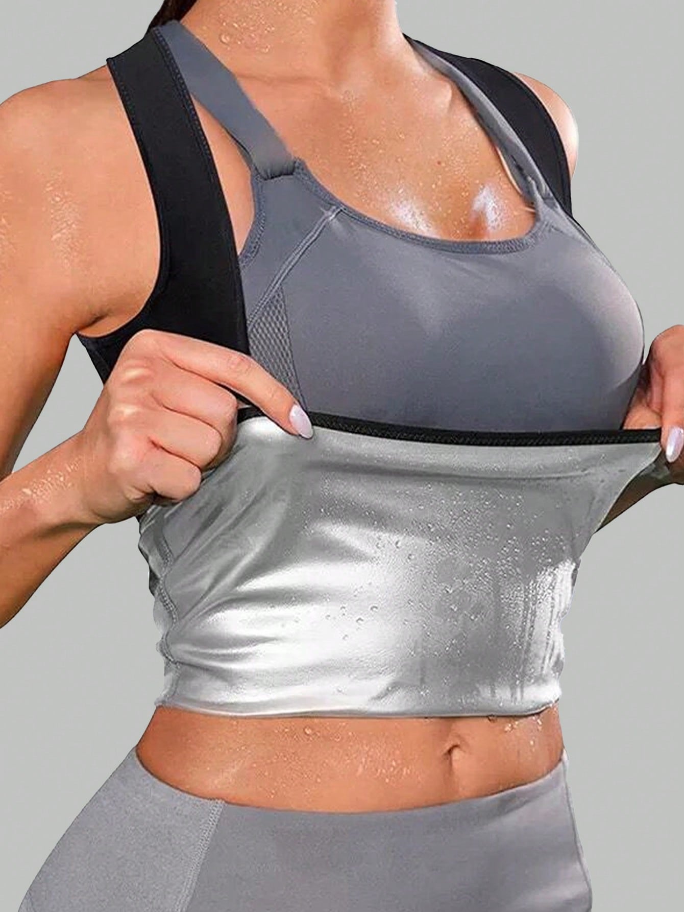 شكل التدريب الرياضي القابل للشد واستخدام العرق الخ...