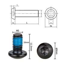 ZTTO 12 chiếc vít đĩa phanh xe đạp M5x9mm T25 Bu lông rôto xe đạp địa hình MTB cứng cáp nhiều màu sắc cầu vồng bu lông Torx ổ cắm bằng thép - Nhiều màu - Xem 2