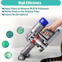 1/2/3入組吸塵器預過濾器-高效過濾配件，兼容V6/V7/V8型號，延長機器壽命，適用於家庭清潔和維護 - 紫色 - 查看 3