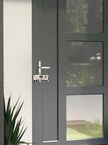 1pc Wooden Square Signboard Welcome To BBQ Area Hanging Decoration - White - View 5