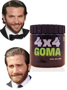 4x4 Goma para Cabello Brillo Extremo y Fijación Intensa 280g - Negro - Ver 2
