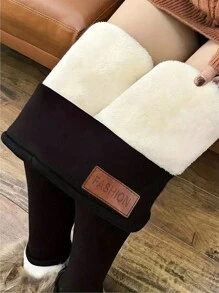 1Pc Women Thermal Lined High Waisted Workout Winter Warm Thick Leggings Soft Yoga Pants