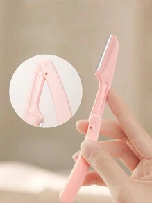 3/5pcs/Set Eyebrow Grooming Kit - Stainless Steel Eyebrow Razors, Eyebrow Scissors, Suitable For Beginners, Unisex, Includes Protective Case - Multicolor - View 5