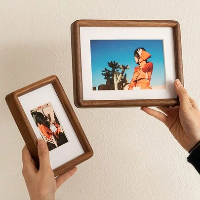 1件装高端榫卯实木相框，桌面相框，创意木质相框，生日/毕业礼物