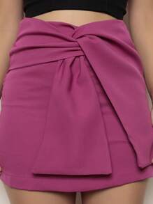 Women Shorts - Purple - View 4