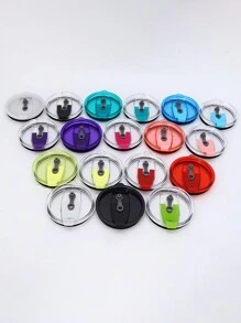 1pc/2pcs 30oz Magnetic Cup Lid With Push Slider/Airtight Seal/Liquid Leakproof/Plastic Cover/Circle Shape For Coffee/Travel/Fitness