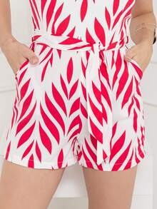 Women Jumpsuits - 玫紅色 - 查看 5
