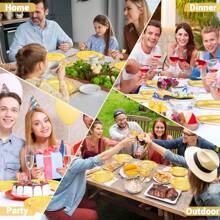 10/20 件金色纸盘，7 英寸/9 英寸铝箔金色一次性盘子，派对盘子蛋糕甜点盘，餐具餐具套装用品适用于日常用餐生日婴儿洗礼节日野餐毕业婚礼晚宴，适用于万圣节或圣诞节派对促销