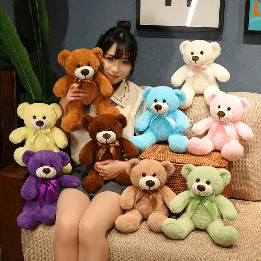 Perfectly Soft - 35 Cm Standing Teddy Bear In Various Colors: Plush Friend For Comfortable Hugs - Multicolor - View 1