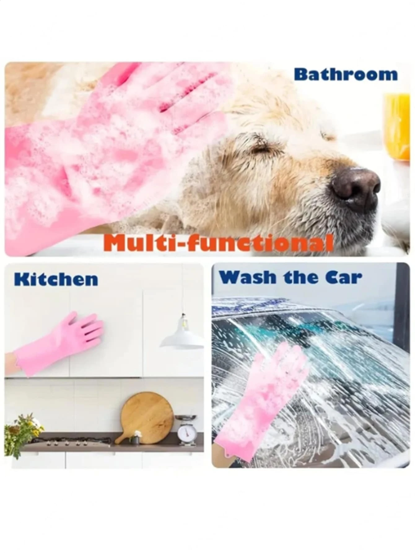 Gant De Toilettage Pour Animaux De Compagnie - Brosse Et Massage