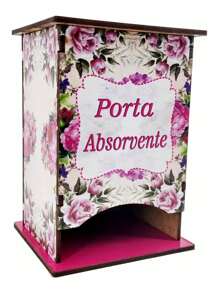 Floral Mdf Adhesive Absorbent Holder Organizer - 粉色 - 查看 4