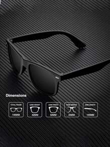 3 件时尚金属耳钉反光时尚眼镜，非偏光男女通用方形太阳镜沙滩配件太阳镜，适合夏季海滩度假、户外、旅行 - 彩色 - 查看 3