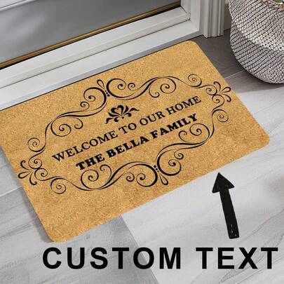 Capacho personalizado - Tapete de porta personalizado - Capacho personalizado - Presente personalizado - Presente de inauguração - Presente de aniversário - Tapete de porta de boas-vindas