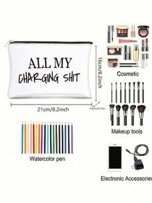 旅行化妆包 - 坚固耐用，安全且易于打开的拉链开合，宽敞且井井有条的内部隔层 - 独特的航空风格设计，小巧便携的旅行伴侣收纳袋化妆包化妆包化妆品收纳袋化妆品收纳袋化妆袋 - 黑色 - 查看 4