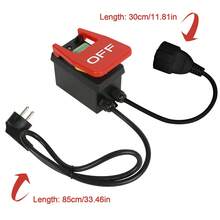 Emergency Stop Switch 220V Single-Phase On-Off Switch 16A Safety Switch Emergency Push Button Switch For Quickly Switching Off Electrical Devices - 黑色 - 查看 5