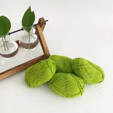 4pcs 25g/Pc Multi-Strand Yarn Suitable For DIY Weaving Fake Flower Bouquet, Scarf, Hat, Sweater, Doll