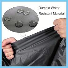 [Upgraded]Patio Egg Chair Covers With Zipper, Wicker Egg Swing Chair Covers, Waterproof Heavy Duty Weather Resisatnt Outdoor Chair Cover, Windproof Hanging Chair Cover, 75" X 45", Black, 1 Pack - 黑色 - 查看 5