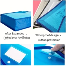 A4 Document Organizer Bag & Folder, File Sleeve, Transparent Storage And Sorting Bag With Label Back To School,Back To School,School Supplies