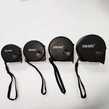 1pc New Black And Gold Steel Tape Measure With Reinforced & Anti-Wear & Anti-Fall Ruler Box - Black - View 6