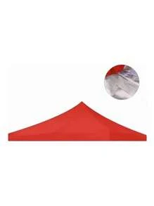 3x3 Metros Repuesto de Lona para Toldo para Jardín y Exteriores Impermeable Carpa Plegable Toldo Plegable Repuesto para Toldo Tienda de Campaña Toldo de Repuesto para Exteriores Plegable Impermeable - Rojo - Ver 2