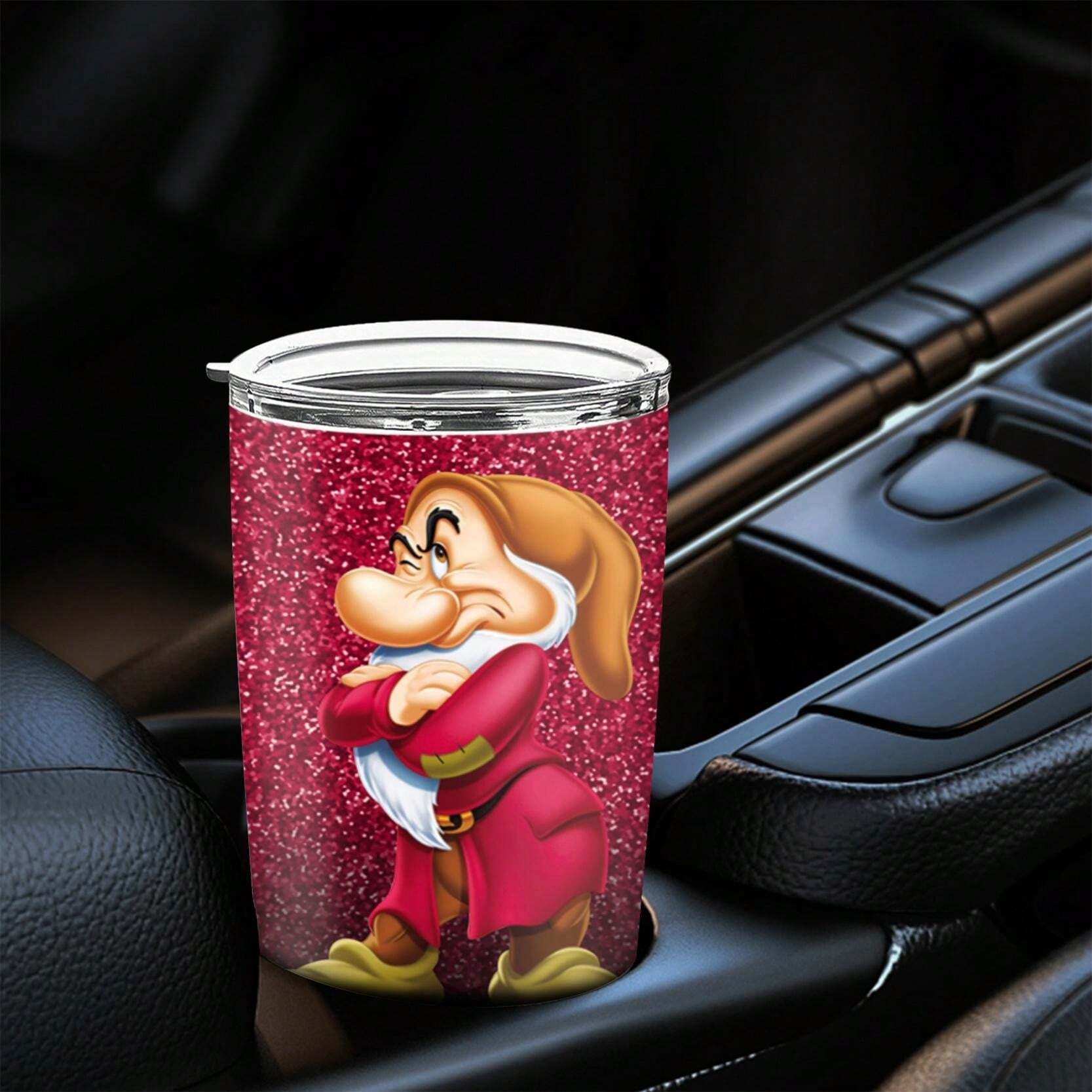 [Officially Licensed] Disney Grumpy Dwarf Pattern 20OZ Stainless Steel ...