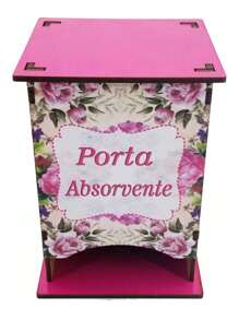 Floral Mdf Adhesive Absorbent Holder Organizer - 粉色 - 查看 5