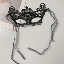 1 Mặt nạ mắt ren sang trọng - Vải mềm, Thiết kế hóa trang, Vũ hội, Tiệc tùng, Cosplay, Mardi Gras, Phụ kiện trang phục - Màu đen, Mặc thoải mái - màu đen - Xem 16