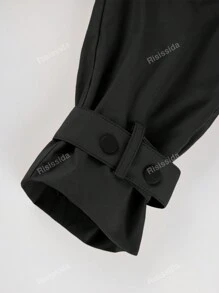 Abrigo ligero y largo tipo trinchera para mujer Risissida con cinturón - Chaqueta versátil y de estilo elegante para uso diario en otoño/invierno, prenda exterior de moda casual