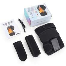 Hailicare Electric Knee Massager Brace For - Vibration Therapy With LED Controller And Adjustable Support Belt - Multicolor - View 15