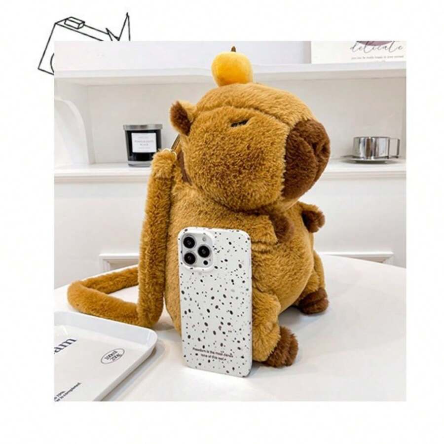 Petit Sac à Bandoulière En Peluche, Filles En Peluche Sac à