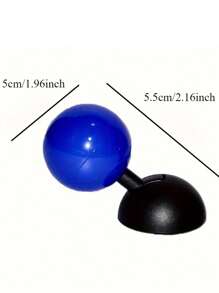 1入車用啟動按鍵搖桿，汽車引擎啟動停止按鈕搖桿，單鍵啟動槓桿，整體金屬球桿啟動器蓋裝飾配件（藍色） - 藍色 - 查看 2