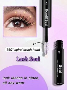 1pc 10ml Eyelash Glue, Suitable For Individual Lashes, Long-Lasting 48 Hours, Strong Bonding, Waterproof, 2-In-1 Individual Lash Adhesive, Applicable For Lash Clusters, DIY Lash Extension, Can Be Used At Home. - Black - View 6