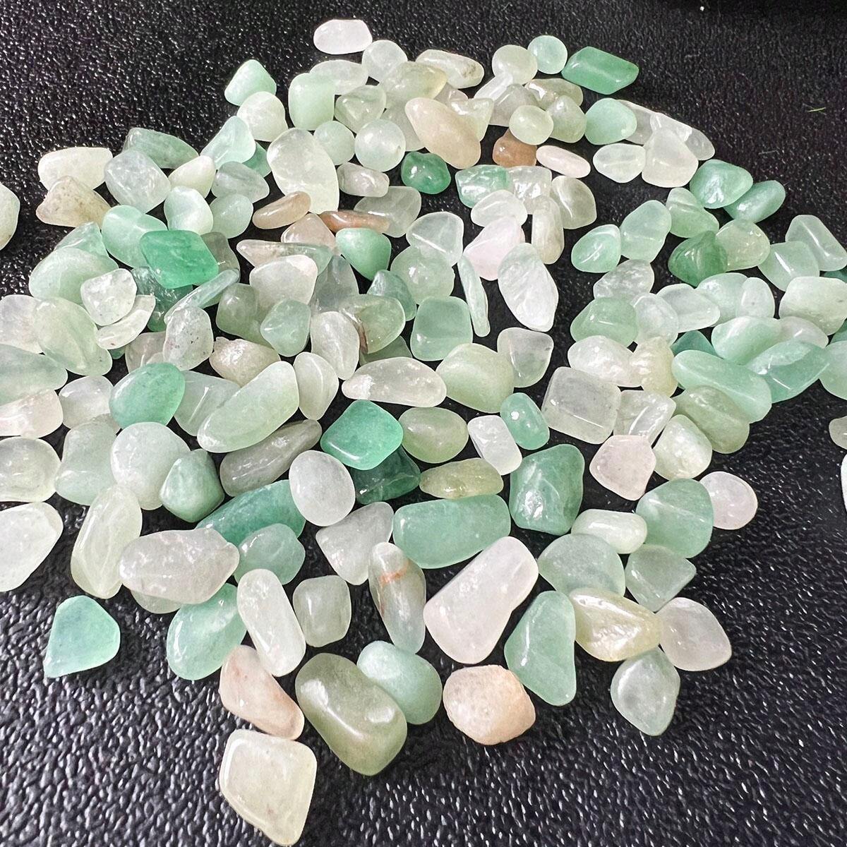 100g Natural Small Granule Dongling Jade Crystal Chips, Aquarium Gravel