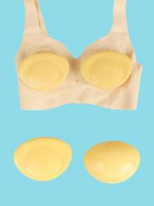 2pcs Solid & Liquid Silicone Invisible Breast Petals, Ultra-Thin Bra Lift Tape For Backless, Strapless Dresses, Lingerie