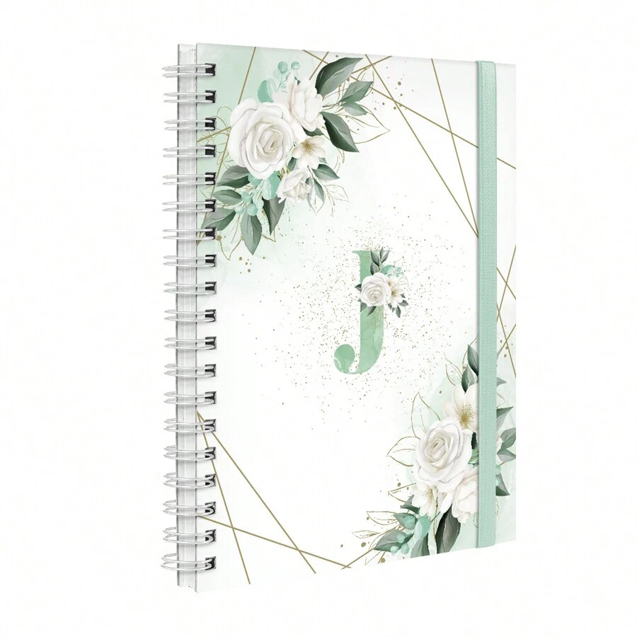iscool Weekly Planner Plus 2025 Floral Monogram Letter J - 查看 1