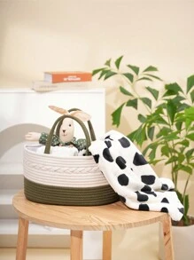 A Baby Basket Child,With Divided Compartments For Baby Shower,Baby Registry Search,Letter Design New Baby Gift,Gender Neutral Baby Gift Basket, Baby Shower Gift,Nursery Storage,MAMA Bag Baby Shower Family Decorations Gifts - Multicolor - View 11