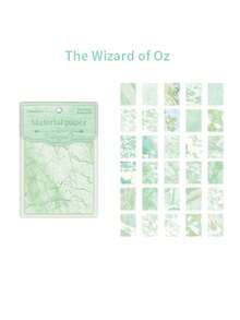 30 Sheets Colorful Water Ripples Patterned Paper, Retro Reflections Series Background Collage Basics Scrapbook Paper - Multicolor - View 13