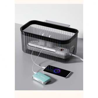 Square Hanging Basket Bedside Paper Towel Holder Shelf For Dorm Supplies, No Drill