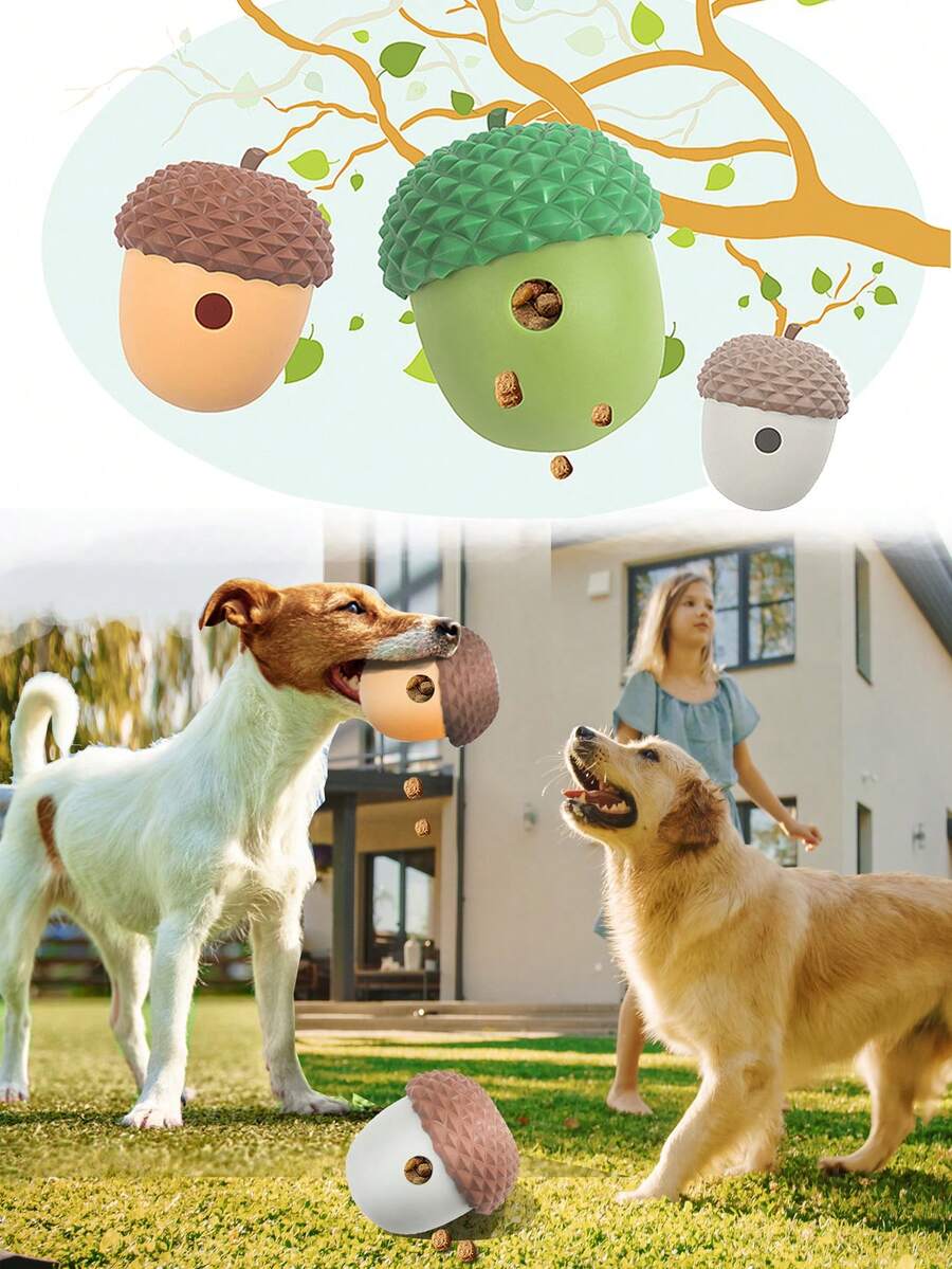 New Pet Silicon Realistic Shape Dog Feeding Ball For