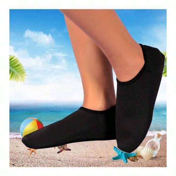 1 Piece Unisex Fashion Quick Dry Water Socks, Comfortable Non-Slip Water Shoes For Yoga, Fitness Training, Swimming, Surfing
