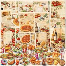 JAI IMAN 68 件（10 张纸 + 58 张贴纸）可爱精致主题剪贴簿纸套装，非常适合迷你礼品包装、子弹日记本、艺术工艺品、剪贴簿用品、背景垫、垃圾日记本套件、DIY 工艺品