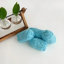 4pcs 25g/Pc Multi-Strand Yarn Suitable For DIY Weaving Fake Flower Bouquet, Scarf, Hat, Sweater, Doll