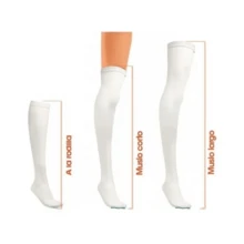 caja con 12 pares de medias de compresión T.E.D. a la rodilla Grande Regular Covidien 7203 Talla E - Blanco - Ver 3
